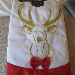 CROWN AND IVY BUCK DEER TREE SKIRT NWT $130.00